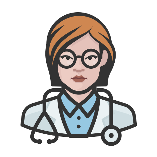 Doctor White Female People Avatar Icon Free Nobackground Png Icon Download (silver, salmon, black, lavender, pink)