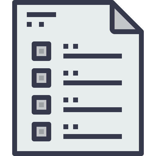 Document List Free Nobackground Png Icon Download (gray, lavender, black, indigo)