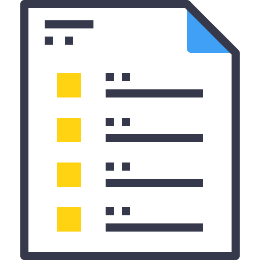 Document List Free Transparent Png Icon Download (gold, black, indigo)