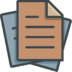 Documents Papers Sheets Icon Free Transparent Png Icon Download (silver, salmon, indigo, black, gray)