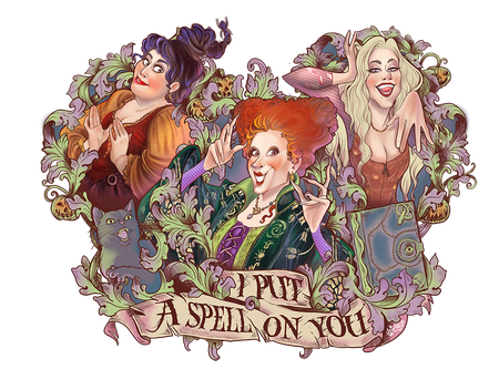 Hocus Pocus Png Picture (black, pink)