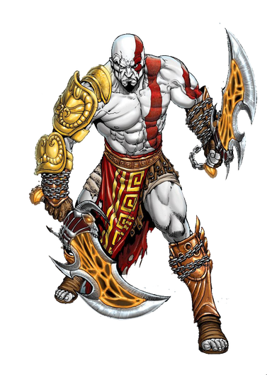 God Of War Transparent Background (black, white)