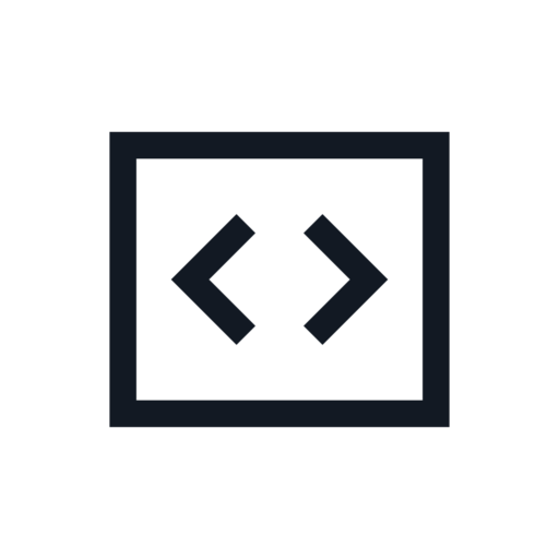 Code Block Free Png Icon (black)