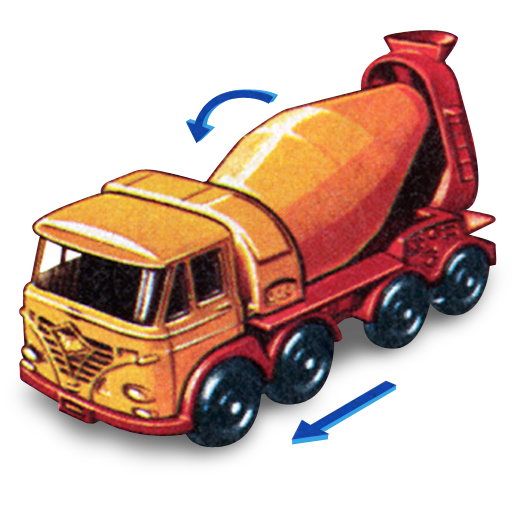 Foden Concrete Truck With Movement Free Png Icon Download (salmon, black)