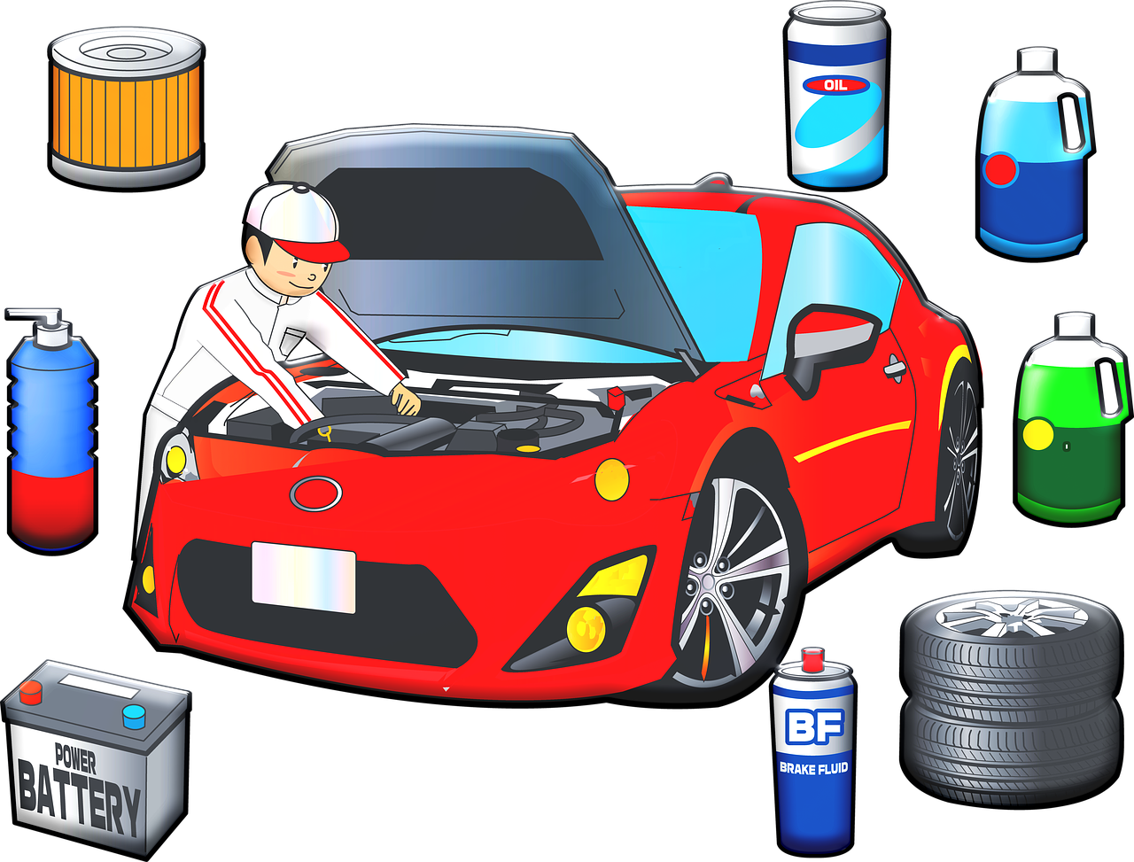 Modern Garage Png Cutout (black, red, white)