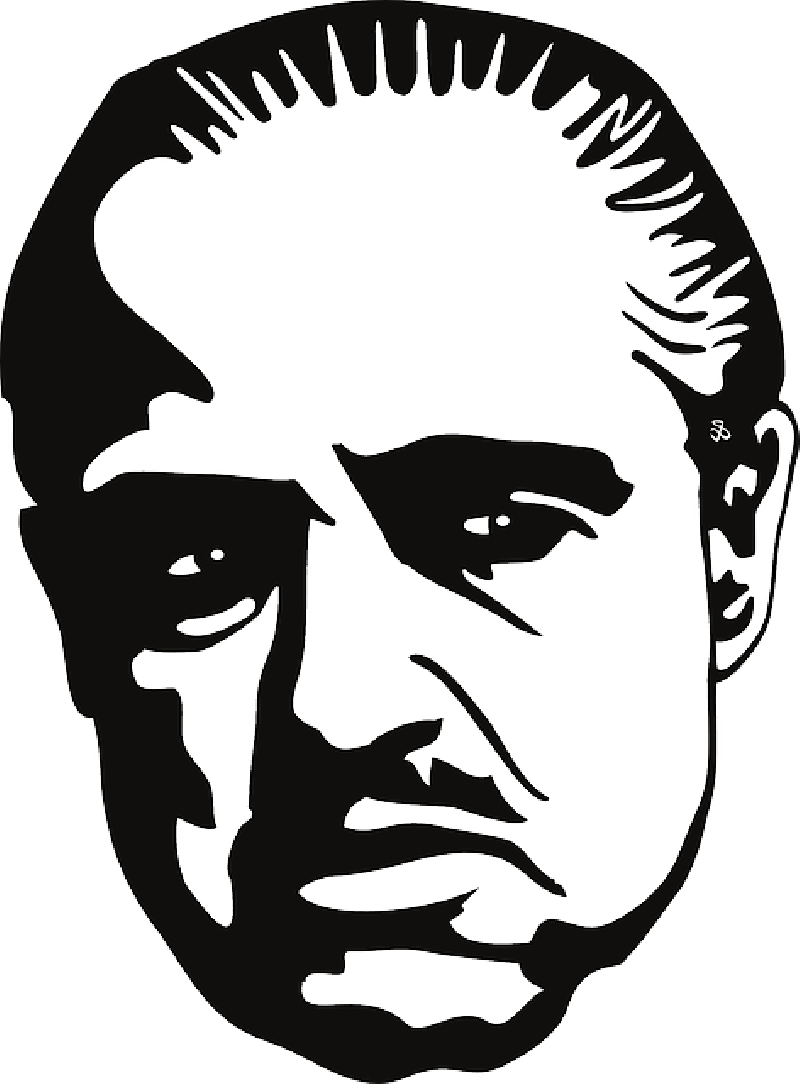 Godfather Png Pic (black, white)