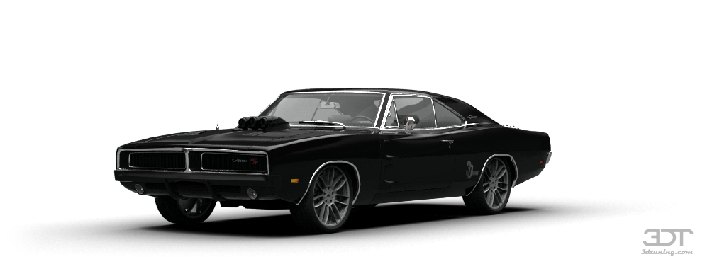 Dodge Charger 1970 Png Isolated Hd (black)