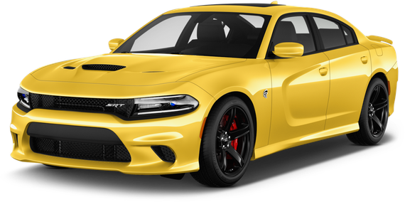 Dodge Charger Hellcat Png Pic (black, orange)