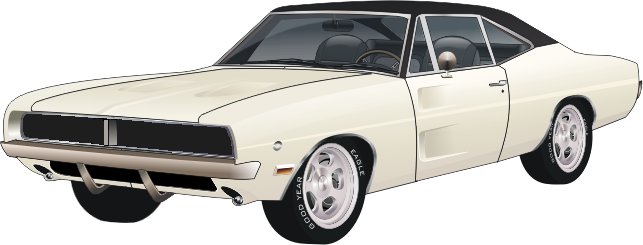 Dodge Charger Png Isolated Photo (black, beige)