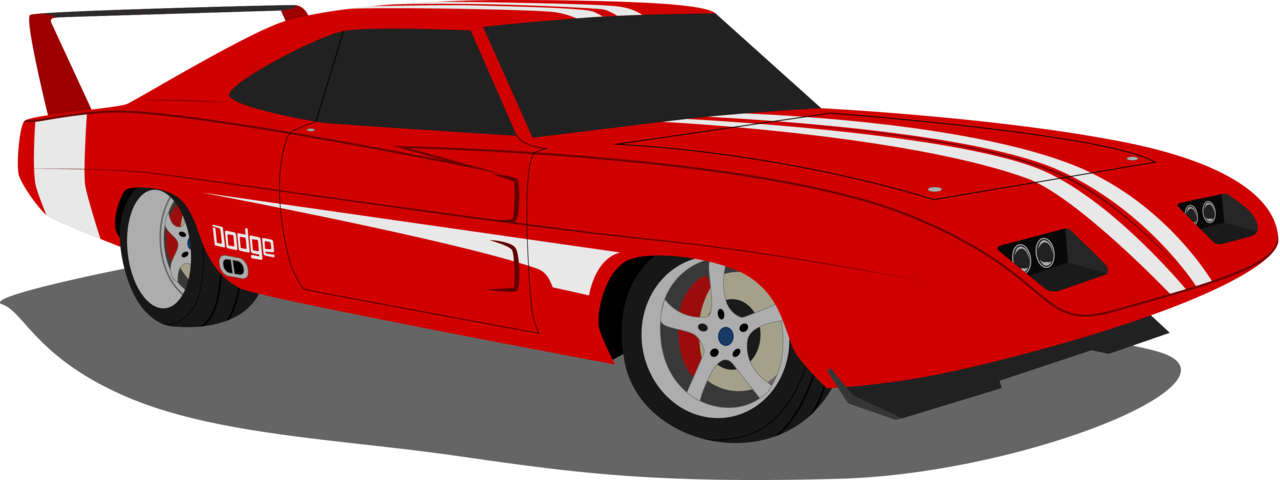 Dodge Daytona Png Pic (black, red)