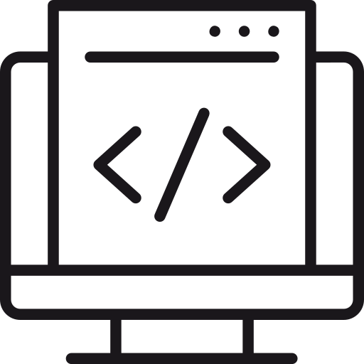 Coding Programming Custom Development Icon Free Transparent Png Icon Download (black)