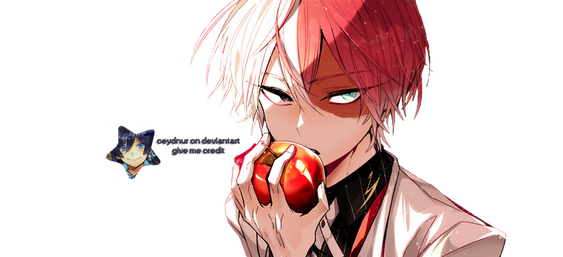 Todoroki Png Background Image (black, pink, white)