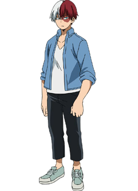 Todoroki Png Photo (black, gray, pink, lavender)