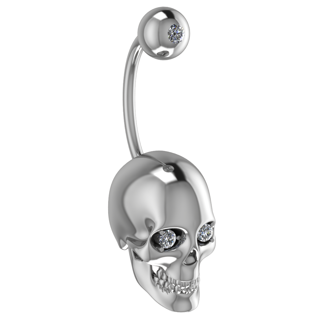 Body Piercing Png Image (white, silver, gray)