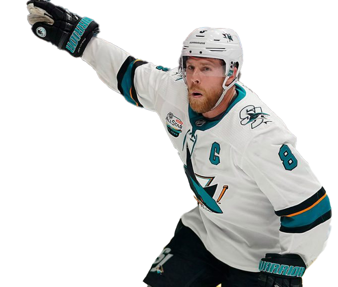 Joe Pavelski Png File (white, silver, beige, black)