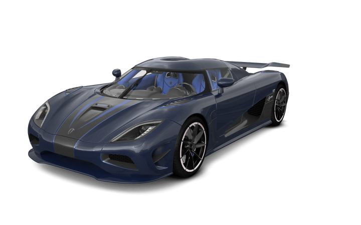 Koenigsegg Agera R Png Isolated File (indigo, black)