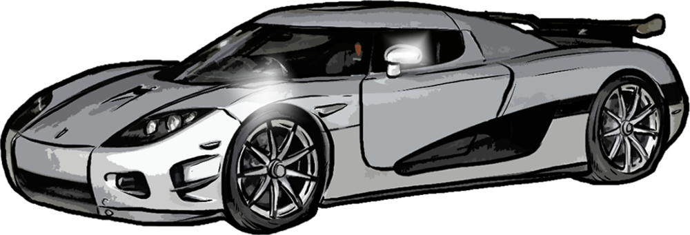 Koenigsegg Ccxr Trevita Png Hd (silver, black)