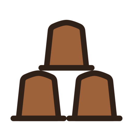 Coffee Capsule Free Png Icon (olive, black, chocolate)