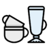 Coffee Cups Glass Drink Drinks Icon Free Transparent Png Icon Download (lavender, black)