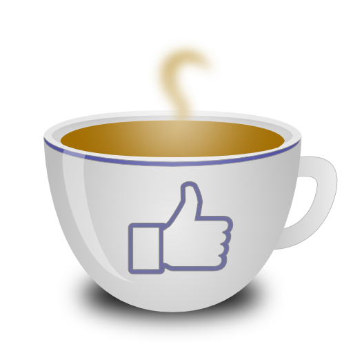 Coffee Facebook Like Free Png Icon Download (silver, lavender, black, white)