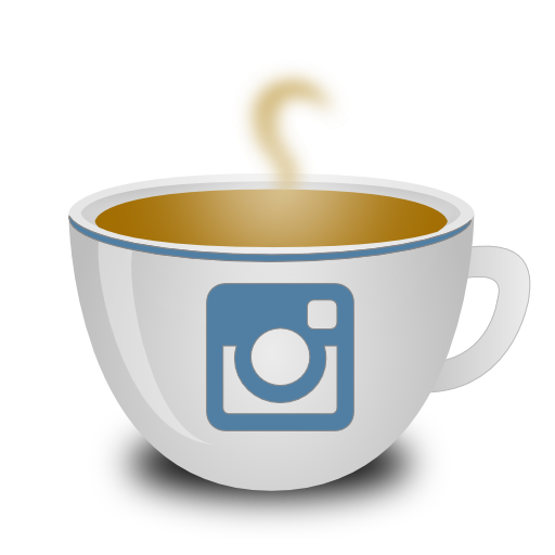 Coffee Flickr Instagram Free Nobackground Png Icon Download (gray, silver, black, white)