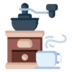 Coffee Grinder Coffee Machine Cup Hot Drink Icon Free Transparent Png Icon Download (black, gray, lavender, pink, teal)