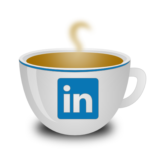 Coffee Linkedin Free Transparent Png Icon Download (teal, silver, black, white)