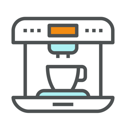 Coffee Machine Free Transparent Png Icon Download (white, black, indigo, gray)