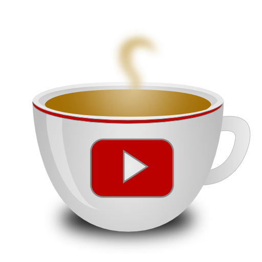 Coffee Youtube Play Free Png Icon Download (maroon, silver, black, white)