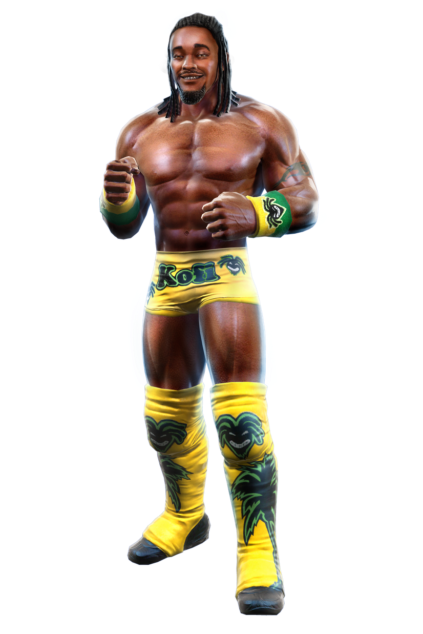 Kofi Kingston Png File (black, white)