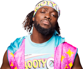 Kofi Kingston Png File (lavender, black)