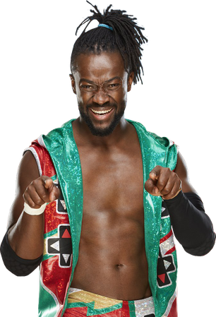 Kofi Kingston Png Isolated Image (black)