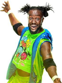 Kofi Kingston Png Isolated Photo (white, black)