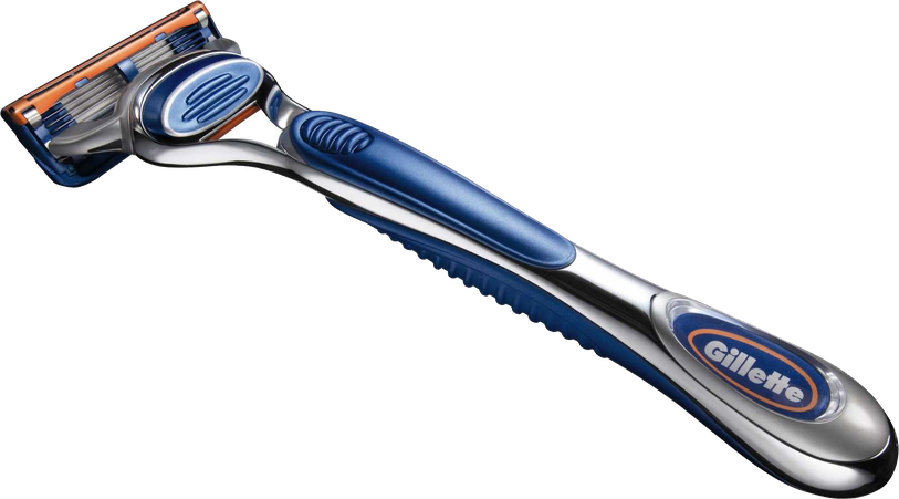 Soft Gillette Razor Png File (black, white)