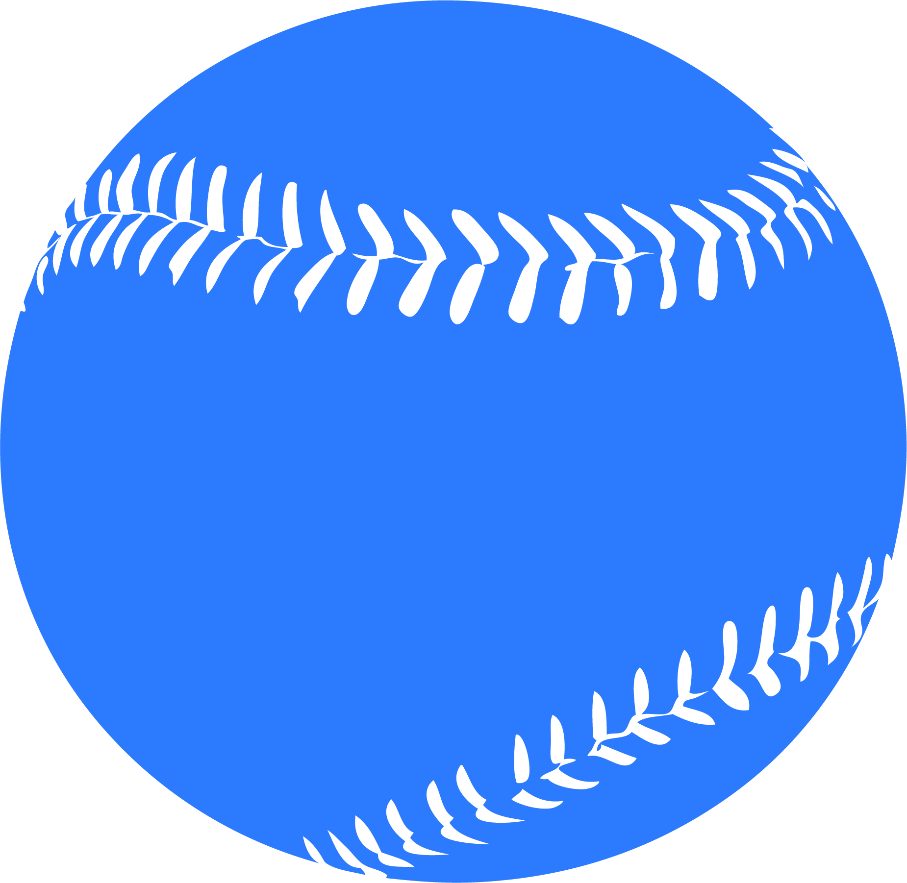 Softball Png Image (black, blue)