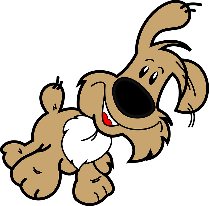 Dog Cartoon Png Hd (salmon, black, white)