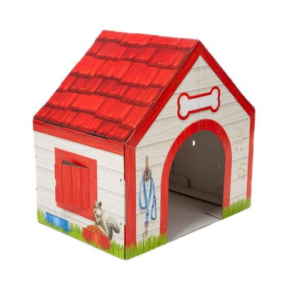 Dog House Png File (gray, beige, olive, maroon, white)