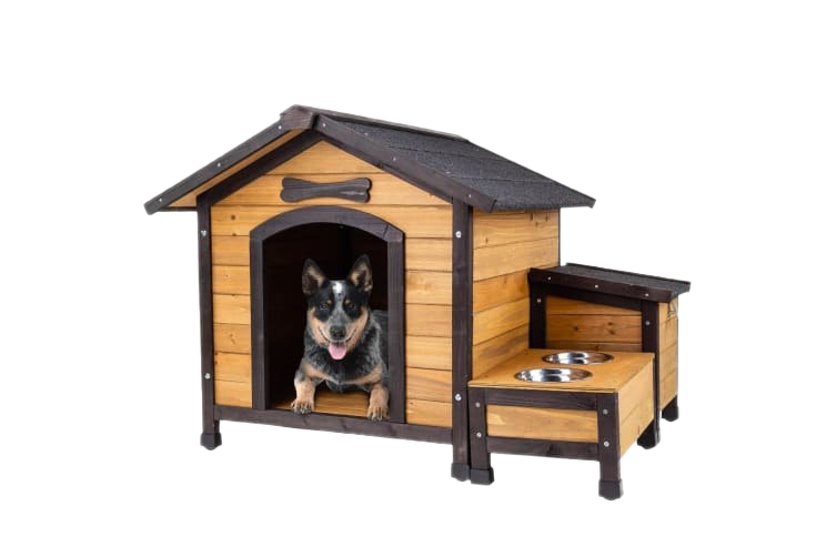 Dog House Png Image (black, white)