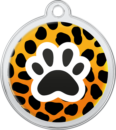 Dog Tag Png Image File (orange, gray, white, black, lavender)