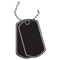 Dog Tag Png Photo (black)