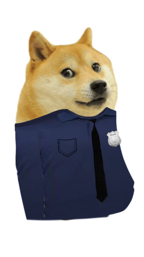 Doge Png Clipart (navy, black, indigo)