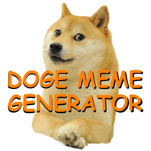 Doge Transparent Png (black, orange)