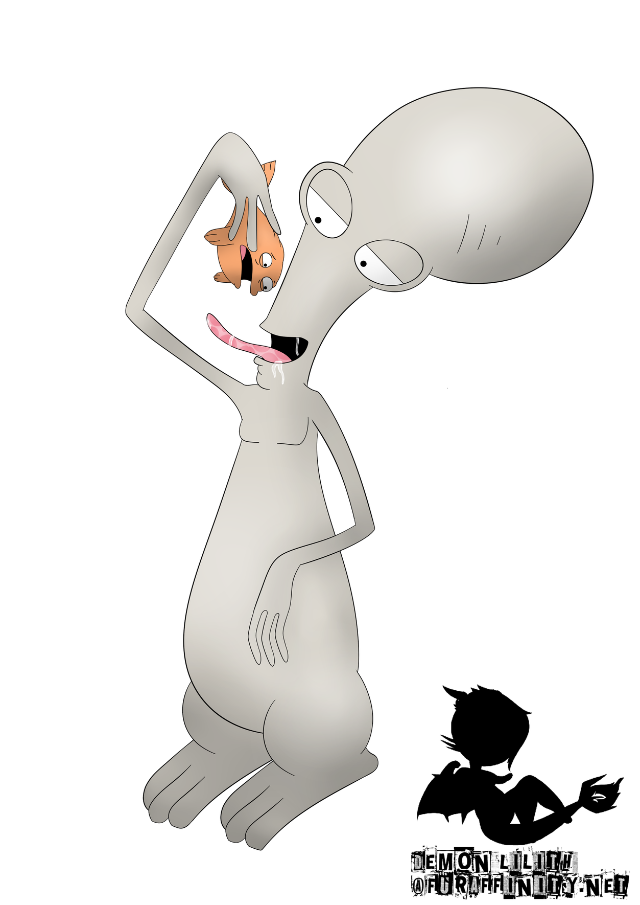 Roger American Dad Png Picture (silver, black, beige)