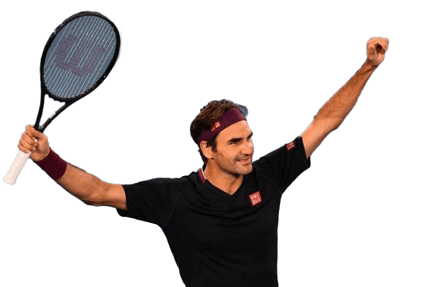 Roger Federer Png File (gray, black)