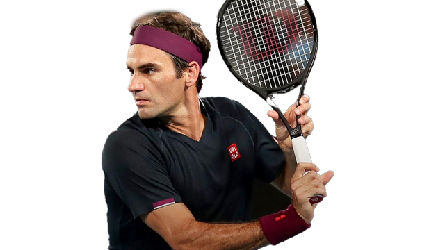 Roger Federer Png Hd (black)