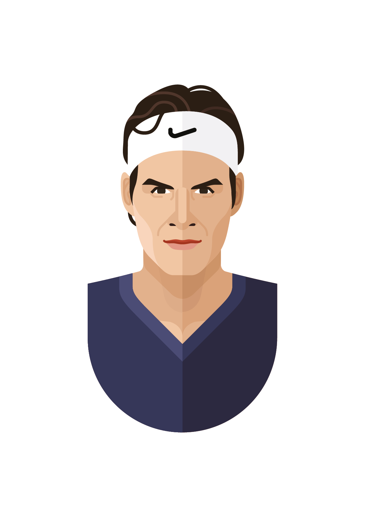 Roger Federer Png Isolated Image (gray, pink, indigo, salmon, white)