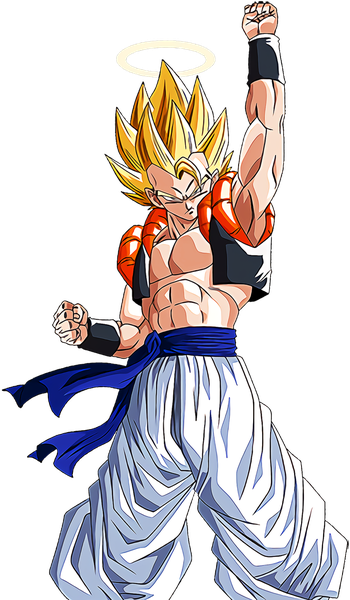 Gogeta Png Clipart (black, white)