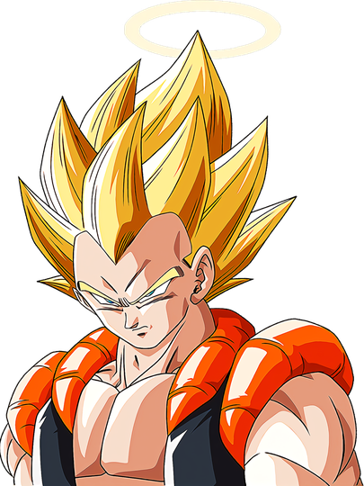 Gogeta Transparent Png (salmon, beige, white, indigo, black)