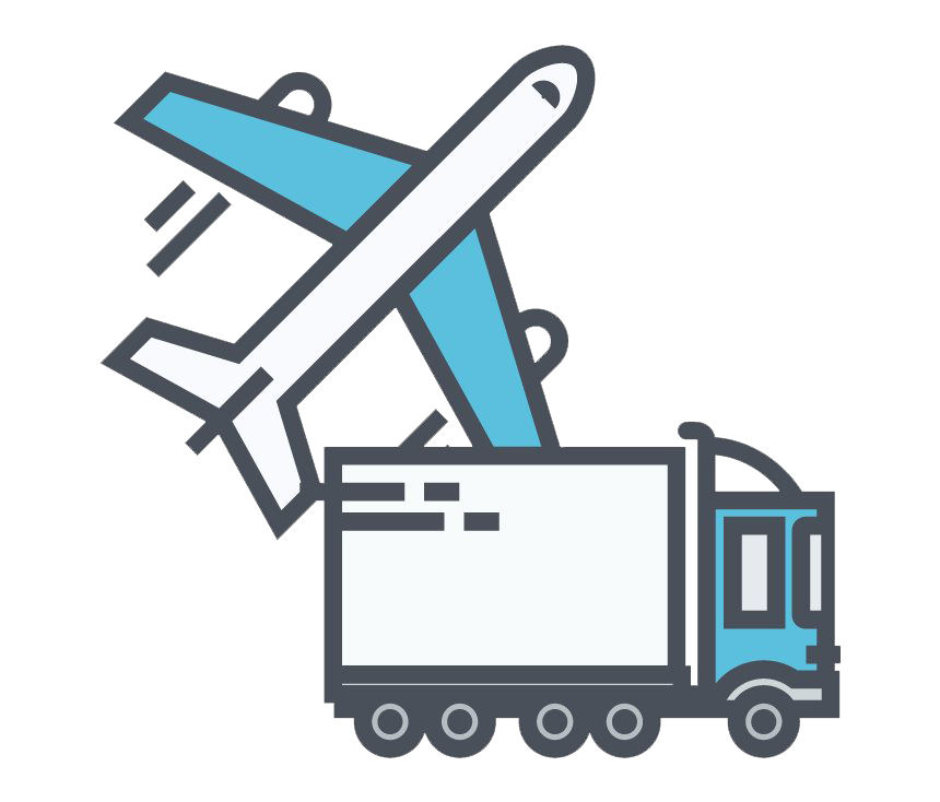 Logistics Airplane Png File (white, silver, indigo, gray)