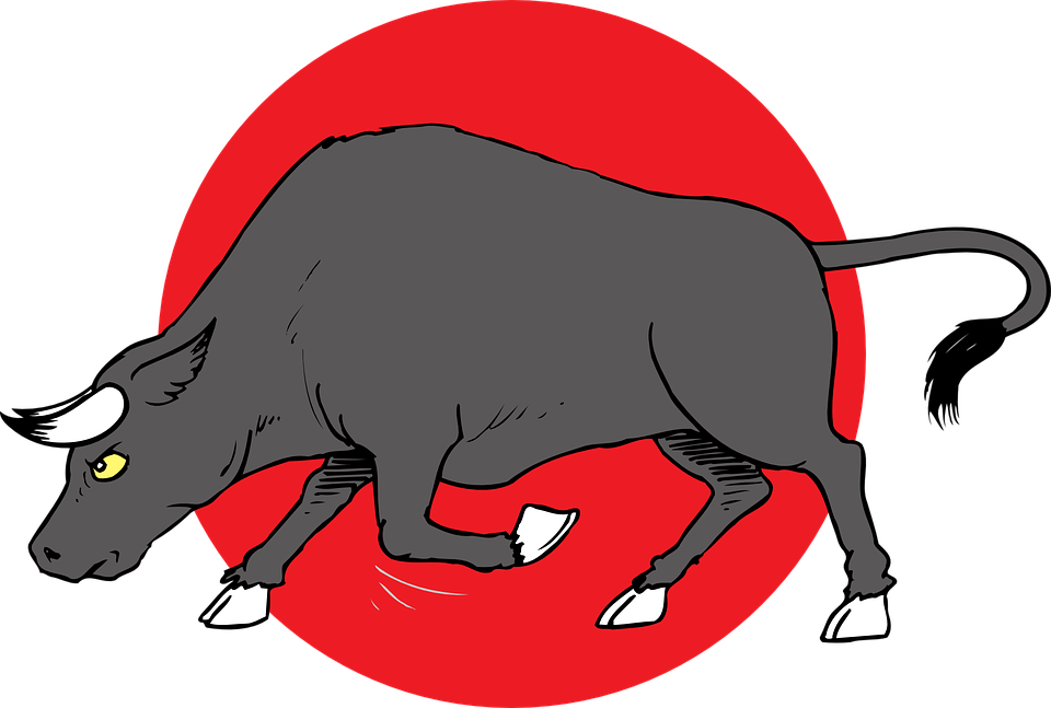 Logo Bull Vector Png File (black, white, gray, red)